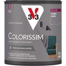 Peinture murale intérieure Colorissim V33 Ombré grisé Velours 0,5L
