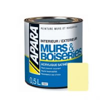 Peinture intérieure couleur, acrylique satinée F9F3AC 0.5 litre