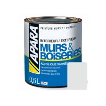Peinture intérieure couleur, acrylique satinée E3E4E4 0.5 litre