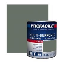 Peinture intérieure multi-supports, satin, murs, plafonds, boiseries, radiateurs, sans odeur, plusieurs teintes Profacile 677165 0.5 litre