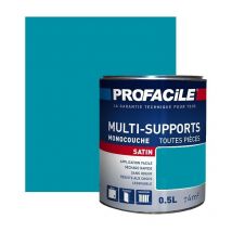 Peinture intérieure multi-supports, satin, murs, plafonds, boiseries, radiateurs, sans odeur, plusieurs teintes Profacile 0091A6 0.5 litre