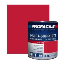 Peinture intérieure multi-supports, satin, murs, plafonds, boiseries, radiateurs, sans odeur, plusieurs teintes Profacile BF1B37 0.5 litre