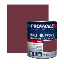Peinture intérieure multi-supports, satin, murs, plafonds, boiseries, radiateurs, sans odeur, plusieurs teintes PROFACILE 703541 0.5 litre