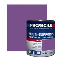 Peinture intérieure multi-supports, satin, murs, plafonds, boiseries, radiateurs, sans odeur, plusieurs teintes Profacile 7A508B 0.5 litre