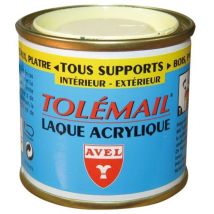 Peinture Laque Acrylique tolemail, 50 ml noire