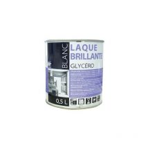 Batir 1er - Peinture Laque glycéro brillante 0.5 litre blanc - batir