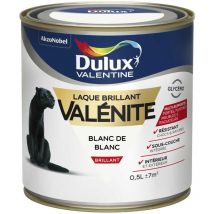 Peinture Laque Valénite Brillant Blanc De Blanc 0,5 l - Dulux Valentine