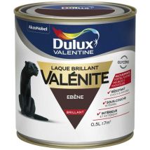 Peinture Laque Valénite Brillant Ebène 0,5 l Dulux Valentine