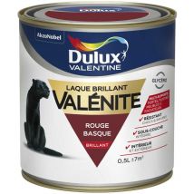 Peinture Laque Valénite Brillant Rouge Basque (ral 3004) 0,5 l Dulux Valentine