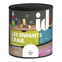 Peinture les enfants craie blanc 500ml ID Paris