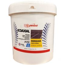 Icoaxial Peinture Marquage Ciment et Enrobé - Intérieur et Extérieur 25kg Couleur: Jaune - Icopeint