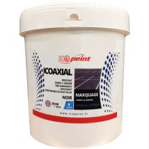 Icoaxial Peinture Marquage Ciment et Enrobé - Intérieur et Extérieur 25kg Couleur: Noir - Icopeint