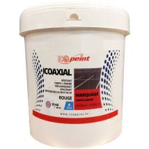 Icoaxial Peinture Marquage Ciment et Enrobé - Intérieur et Extérieur 25kg Couleur: Rouge - Icopeint
