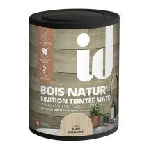 Peinture mate et teintée pour bois bruts ou décapés Finition bois natur galet 1L Id Paris