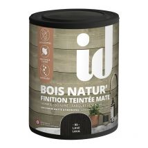 Peinture mate et teintée pour bois bruts ou décapés Finition bois natur lave 1L Id Paris