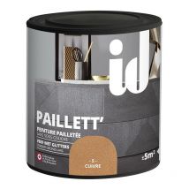 Peinture meubles et boiseries paillett 500ML cuivre Id Paris