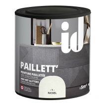 Peinture meubles et boiseries paillett 500ML nickel Id Paris