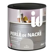 Peinture meubles et boiseries perle de nacre 500ML quartz Id Paris