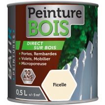 Peinture Bois 0.5 litre ficelle - batir