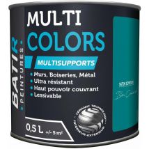 Peinture Batir Multi-Supports Satin Soyeux 0,5 L bleu canard