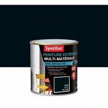 Peinture multimatériau extérieur noir satiné 0.5 l - Syntilor