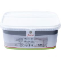 Peinture mur et plafond acrylique mat gris béton 2,5L Jafep