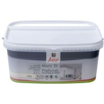 Peinture mur et plafond acrylique mat ivoire 2,5L Jafep