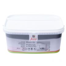 Peinture mur et plafond acrylique mat mauve 2,5L Jafep
