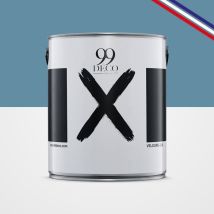 99déco - Peinture Mur Velours - Bleu Acier - Interieur - 2,5l