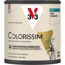 Peinture murale intérieure Colorissim V33 Pâte d'amande Mat 0,5L