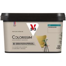 Peinture murale intérieure Colorissim V33 Poivre blanc Mat 2,5L