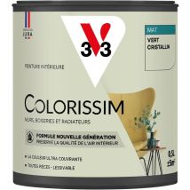 Peinture murale intérieure Colorissim V33 Vert cristallin Mat 0,5L