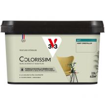 Peinture murale intérieure Colorissim V33 Vert cristallin Mat 2,5L