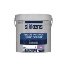 Peinture murs et plafonds 5L Blanc satin