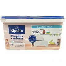 Ripolin - Peinture mate Chambre d'enfants Blanc 2,5 l
