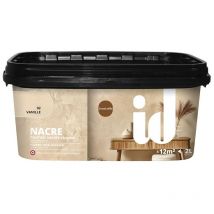 Peinture nacre effet nacré fin 2L vanille Id Paris