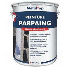 Peinture Parpaing - Pot 5 l - 9017 - Noir signalisation Metaltop