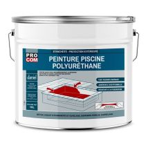 Peinture Piscine Béton, Peinture Polyuréthane Pour Piscine Et Bassin, Étanche Et Souple, Béton, Enduit, Ciment Procom Abdeee 10 Litres