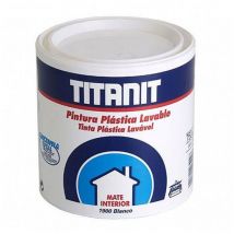 Peinture lavable pour murs et plafonds Titan it blanc mat intérieur 750ml Titan lux 029190034