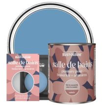 Peinture pour Boiseries & Armoires de Salle de Bains, Finition Satinée - Bleuet