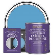 Peinture pour Faïence de Cuisine, Finition Satinée - Céruléen