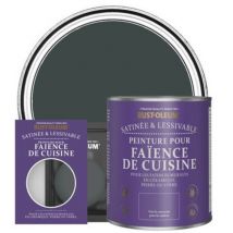 Peinture pour Faïence de Cuisine, Finition Satinée - Sable Noir