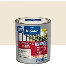 Peinture pour Fer Extérieur - Brillant - 0,5L - Blanc Cassé ral 1013 Ripolin