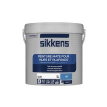 Peinture murs et plafonds 5L Blanc mat