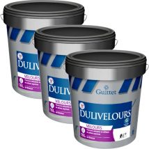 Peinture professionnelle Guittet Dulivelours - Velouté garnissante lessivable - Pack x5 Choisissez votre teinte: Peinture Blanche - Conditionnement: