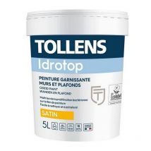 Tollens - Peinture professionnelle Idrotop Satin Choisissez votre teinte: Peinture Blanche - Conditionnement: 5 Litres