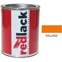 Peinture ral 2000 Brillant multisupport 1L Redlack