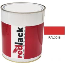 Peinture ral 3018 Brillant multisupport 3L Redlack