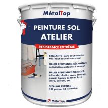 Metaltop - Peinture Sol Atelier - Pot 1 l - 6010 - Vert herbe