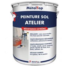 Metaltop - Peinture Sol Atelier - Pot 5 l - 1004 - Jaune or